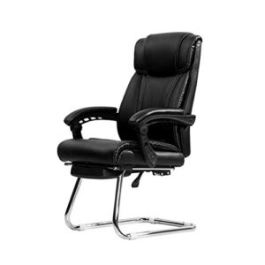 xxxdxdp executive office chair pu leather ergonomic computer chair high back home office swivel desk chairs with headrest and lumber support, black