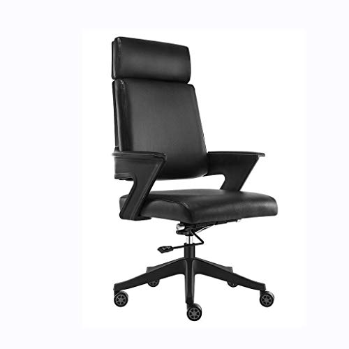 XXXDXDP Executive Office Ergonomic Heavy Duty Computer Bonded Leather Adjustable Desk Chair Office Desk Chair Leather Executive Conference Task Chair Adjustable Swivel Chair with Arms