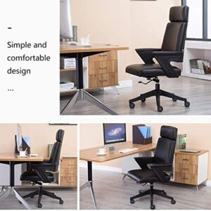 XXXDXDP Executive Office Ergonomic Heavy Duty Computer Bonded Leather Adjustable Desk Chair Office Desk Chair Leather Executive Conference Task Chair Adjustable Swivel Chair with Arms