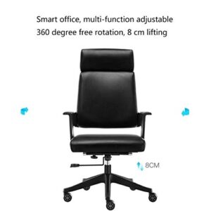 XXXDXDP Executive Office Ergonomic Heavy Duty Computer Bonded Leather Adjustable Desk Chair Office Desk Chair Leather Executive Conference Task Chair Adjustable Swivel Chair with Arms