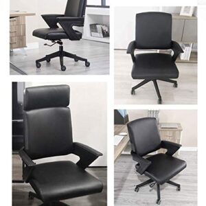 XXXDXDP Executive Office Ergonomic Heavy Duty Computer Bonded Leather Adjustable Desk Chair Office Desk Chair Leather Executive Conference Task Chair Adjustable Swivel Chair with Arms