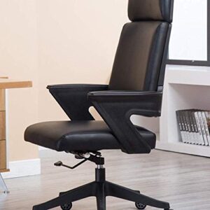 XXXDXDP Executive Office Ergonomic Heavy Duty Computer Bonded Leather Adjustable Desk Chair Office Desk Chair Leather Executive Conference Task Chair Adjustable Swivel Chair with Arms