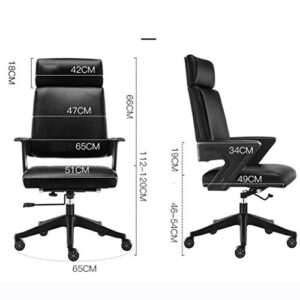 XXXDXDP Executive Office Ergonomic Heavy Duty Computer Bonded Leather Adjustable Desk Chair Office Desk Chair Leather Executive Conference Task Chair Adjustable Swivel Chair with Arms