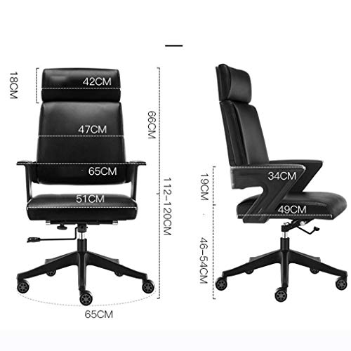 XXXDXDP Executive Office Ergonomic Heavy Duty Computer Bonded Leather Adjustable Desk Chair Office Desk Chair Leather Executive Conference Task Chair Adjustable Swivel Chair with Arms