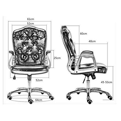 XXXDXDP Office Chair - High Back Executive Swivel Office Desk Chair with Ribbed Upholstery, Lumbar Support, Style