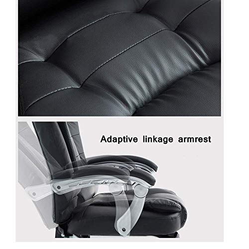 XXXDXDP Executive Ergonomic Desk Chair Chair Heavy Duty Swivel Adjustable Leather Chair Comfortable Ride (Color : Coffee Color)