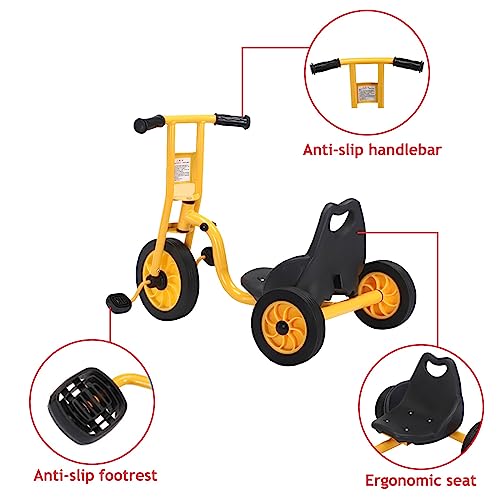 MJKCBD Kids Tricycle for Rider Ages 2+, Toddler Big 3 Wheel Riding Toys Girls/Boys Trikes,Preschool and Playground Learning Activity, Daycare and Classroom Outdoor Play Equipment,Red