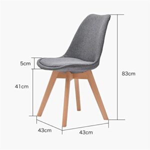 Mlaea Girl Bedroom Dressing Chair, Comfortable Home Office Chair Without Arms, Executive Computer Desk Chair, 43 * 43 * 83CM(Color:#4)