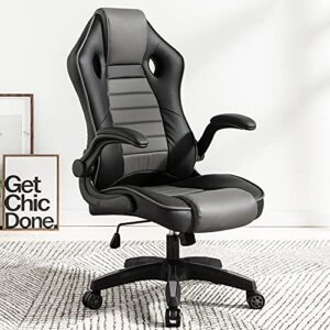 SieHam Chairs,Gaming Chair, Ergonomic Office Chair Sturdy Durable Bedroom Chair Office Meeting Room Executive Swivel Desk Chair/Black/50 * 48 * 110-118Cm