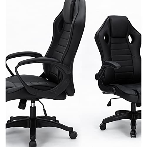 SieHam Chairs,Gaming Chair, Ergonomic Office Chair Sturdy Durable Bedroom Chair Office Meeting Room Executive Swivel Desk Chair/Black/50 * 48 * 110-118Cm