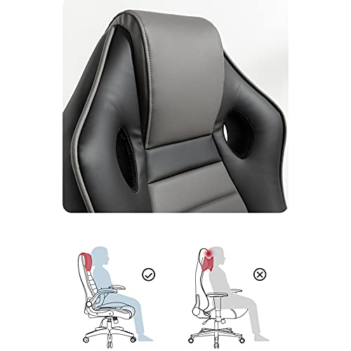 SieHam Chairs,Gaming Chair, Ergonomic Office Chair Sturdy Durable Bedroom Chair Office Meeting Room Executive Swivel Desk Chair/Black/50 * 48 * 110-118Cm