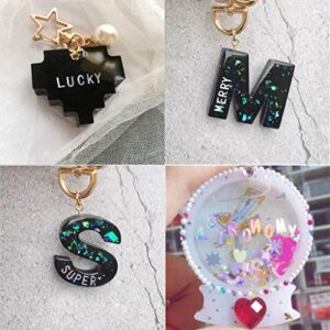 Stebcece ✪ Alphabet Holographic Laser 26 English Letters Mixed Chunky Glitter for DIY Craft