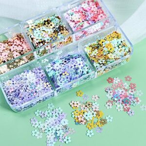 Flower Glitter Confetti Epoxy Resin Mold Fillers Nail Sequin Glitters Nail Decors Resin Filling Materials