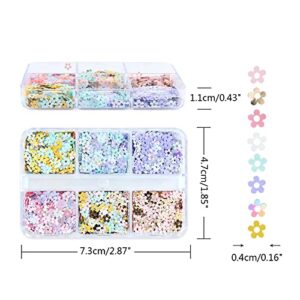 Flower Glitter Confetti Epoxy Resin Mold Fillers Nail Sequin Glitters Nail Decors Resin Filling Materials