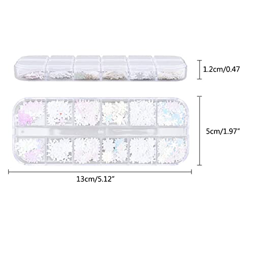 Snowflake Glitter Resin Fillings Flakes Sequins Epoxy Resin Mold Filler for DIY Jewelry Making Nail Art Decor