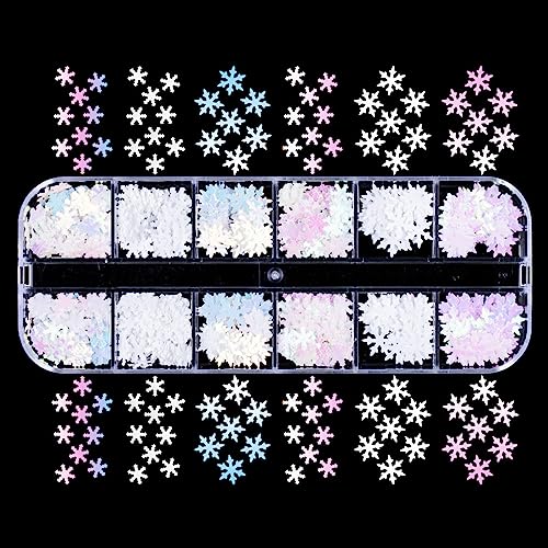 Snowflake Glitter Resin Fillings Flakes Sequins Epoxy Resin Mold Filler for DIY Jewelry Making Nail Art Decor