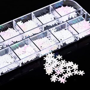 Snowflake Glitter Resin Fillings Flakes Sequins Epoxy Resin Mold Filler for DIY Jewelry Making Nail Art Decor