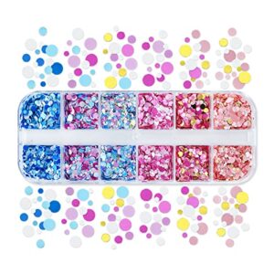 round glitter resin fillings flakes sequins epoxy resin mold filler for diy jewelry making nail art decor