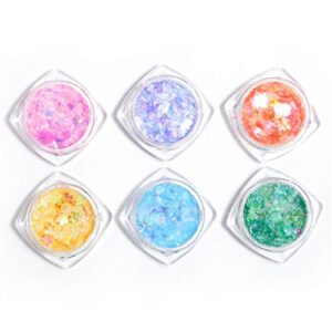 Stars Crystal Sequins Epoxy Resin Mold Filler Holographic Nail Sequins Glitter Flakes for Nail Art Decorations