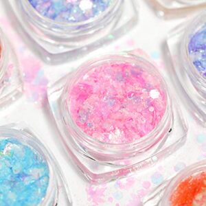 Stars Crystal Sequins Epoxy Resin Mold Filler Holographic Nail Sequins Glitter Flakes for Nail Art Decorations