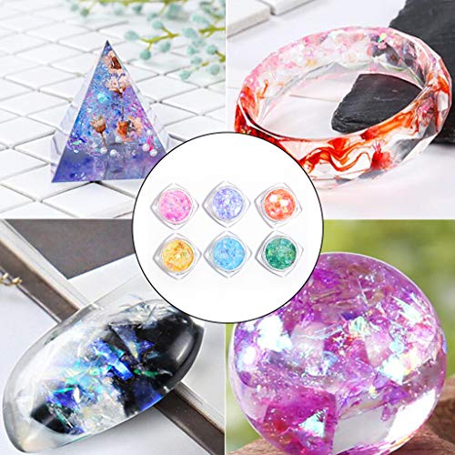 Stars Crystal Sequins Epoxy Resin Mold Filler Holographic Nail Sequins Glitter Flakes for Nail Art Decorations