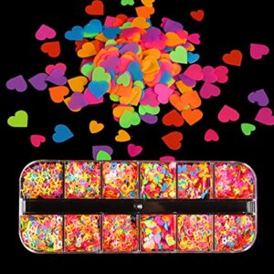 Glitter Flakes Stars Love Heart Numbers English Mixed Sequins Epoxy Resin Mold Filler Nail Art Decorations