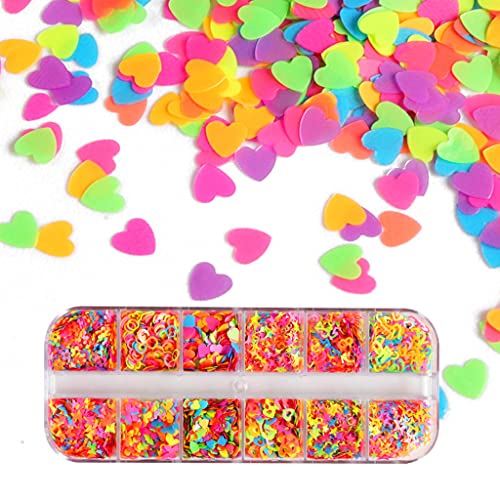 Glitter Flakes Stars Love Heart Numbers English Mixed Sequins Epoxy Resin Mold Filler Nail Art Decorations