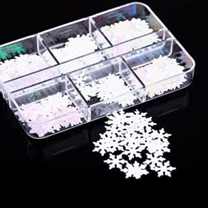 Snowflake Glitter Resin Fillings Flakes Sequins Epoxy Resin Mold Filler for DIY Jewelry Making Nail Art Decor