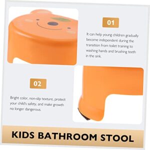 LIFKOME 3pcs Cartoon Plastic Stool Plastic Step Stools for Adults Bathroom Stool for Toddlers Porta Potty for Adults Potty Training Kitchen Helper Stool for Toddlers Shower Seat Stool Poo