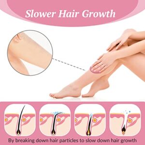 Crystal Hair Eraser,Reusable Crystal Hair Remover Magic Painless Exfoliation Hair Removal Tool, Magic Hair Eraser for Back Arms Legs Fast & Easy Crystal Hair Eraser for Women and Men (Pink)