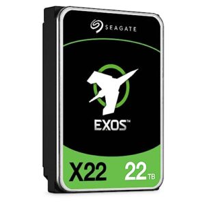 seagate exos x22 22tb sata 6gb/s 7200rpm 3.5" enterprise hard drive - st22000nm001e (renewed)