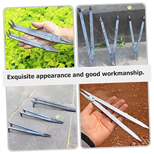 Uonlytech 2pcs Woodworking Pliers Hand Tools Wolf Jaw Tongs Woodworking Forging Tongs Blacksmithing Forge Tongs Forging Pliers Forging Tools Horseshoe Tool Old Fashioned Hand Vise Pliers