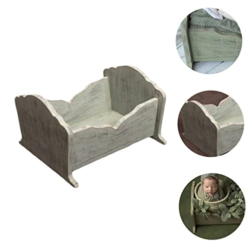 TOYANDONA 1pc Cot Photo Props Wood Photography Crib Wooden Bed for Baby Photo New Photography Crib Wooden Crib Baby Boy Crib Newborn Crib Baby Photography Crib New Born Photo Crib Prop Bed