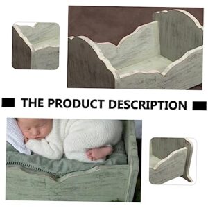 TOYANDONA 1pc Cot Photo Props Wood Photography Crib Wooden Bed for Baby Photo New Photography Crib Wooden Crib Baby Boy Crib Newborn Crib Baby Photography Crib New Born Photo Crib Prop Bed