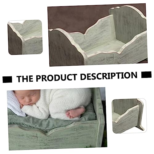 ibasenice 1pc Cot Photo Props Newborn Props Newborn Crib Wood Crib Wooden Crib Prop Baby Photo Prop Crib Photo Prop Baby Photo Crib New Born Photo Crib New Born Photography Crib Wooden Baby