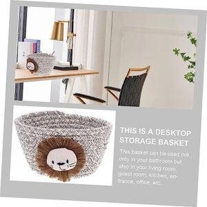 Alipis Baby Baskets for Storage Storage Basket Woven Storage Baskets Small Woven Baskets Bathroom Baskets for Organizing Basket Porch Nursery Storage Basket Storage Box Fabric