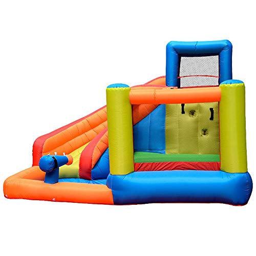 Bouncy Castle, Inflatable Castle Children'S Inflatable Castle Home Trampoline Indoor And Outdoor Jumping Bed Kindergarten Slide Playground Children'S Playground Inflatable Castle (Orange 320×280×210Cm