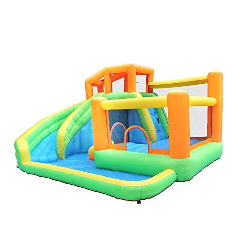 Castles Inflatable Castle Family Children's Playground Outdoor Play Equipment Small Trampoline Slide Combination Inflatables Castles A