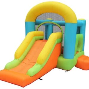 Castle Bouncer with Slide Inflatable Castle Playground Equipment Children's Play House Indoor and Outdoor Small Trampoline Inflatable Bouncy Castle