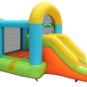 Castle Bouncer with Slide Inflatable Castle Playground Equipment Children's Play House Indoor and Outdoor Small Trampoline Inflatable Bouncy Castle