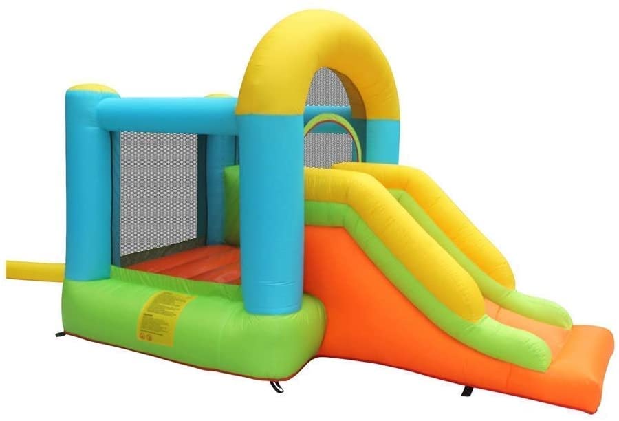 Castle Bouncer with Slide Inflatable Castle Playground Equipment Children's Play House Indoor and Outdoor Small Trampoline Inflatable Bouncy Castle