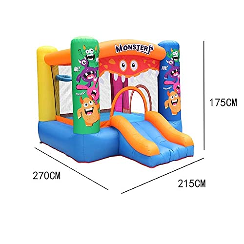 Bouncy Castle, Inflatable Castle Inflatable Castle Large Slide Outdoor Amusement Equipment Water Inflatable Children's Playground for Kids