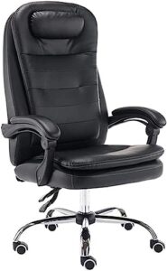 whlong home executive office chair leather, adjustable office desk chair with casters, ergonomic design/360° rotating executive chairs(color:default)