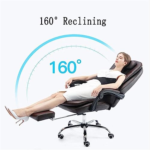 WHLONG Home Executive Office Chair Leather, Adjustable Office Desk Chair with Casters, Ergonomic design/360° Rotating Executive Chairs(Color:Default)