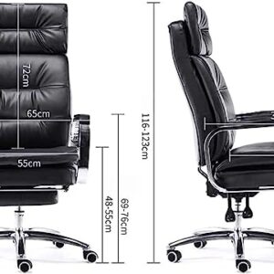 WHLONG Office Chair High Back Lounge Recliner with Retractable Footrest Ergonomic Computer Gaming Chairs, 360°Rotation Executive Chairs(Color:B)