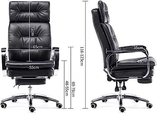 WHLONG Office Chair High Back Lounge Recliner with Retractable Footrest Ergonomic Computer Gaming Chairs, 360°Rotation Executive Chairs(Color:B)