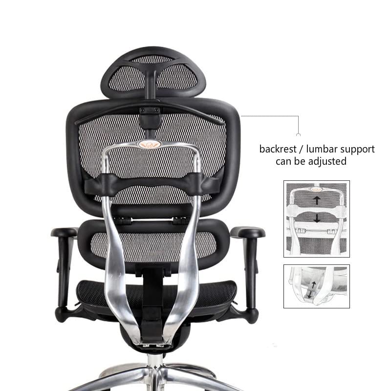 HOUKAI Ergonomic Waist Computer Chair Home Game Lift Study Office Chair Comfortable Sedentary Boss Intelligent Lumbar Support