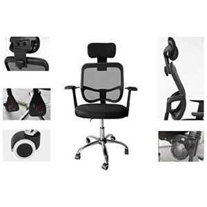 HALOU Executive Office Chair - High Back Office Chair with Footrest and Thick Padding - Reclining Computer Chair with Ergonomic Segmented Back, Black