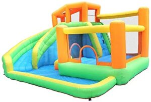 kids bouncy castle inflatable castle family children's playground outdoor play equipment small trampoline slide combination inflatable bouncer bounce house