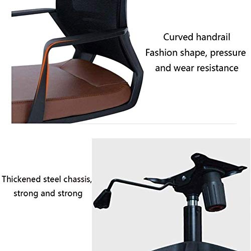 HOUKAI Executive Adjustable Office Chair, Ergonomic Computer Chair Ergonomic Backrest Swivel Chair (Color : D)